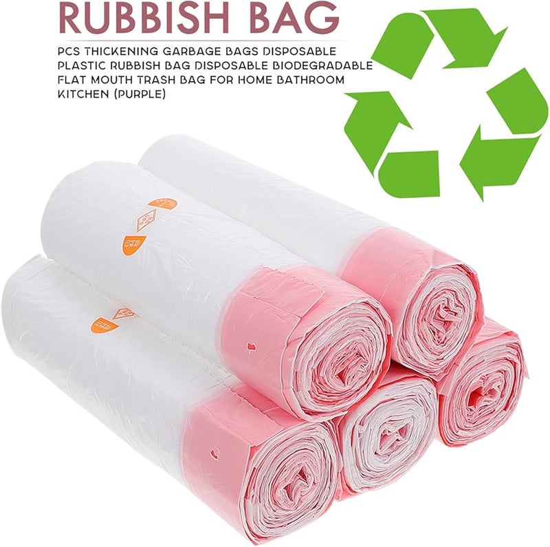 GARVALON أكياس قمامة ثقيلة بسحب رباط 45X50 سم 5 قطع أكياس قمامة سميكة للاستخدام مرة واحدة - Image 3